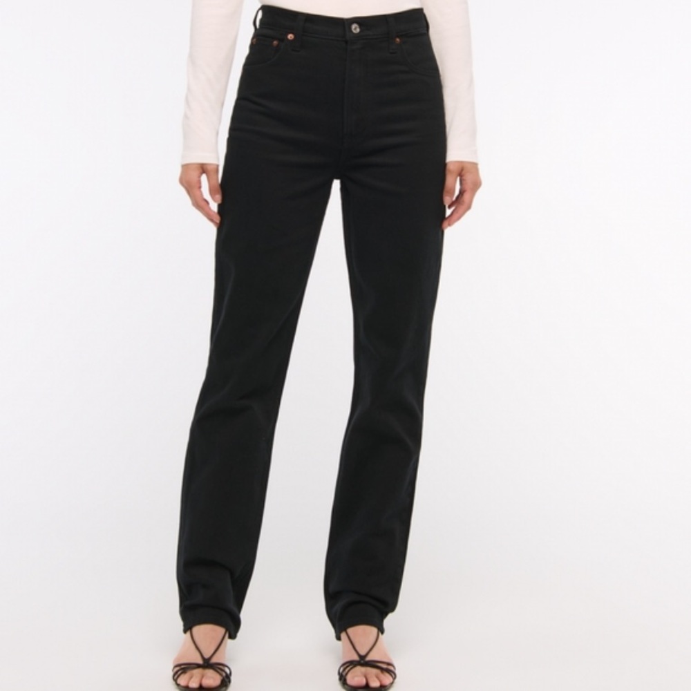 Abercrombie 90’s high rise straight leg pants
